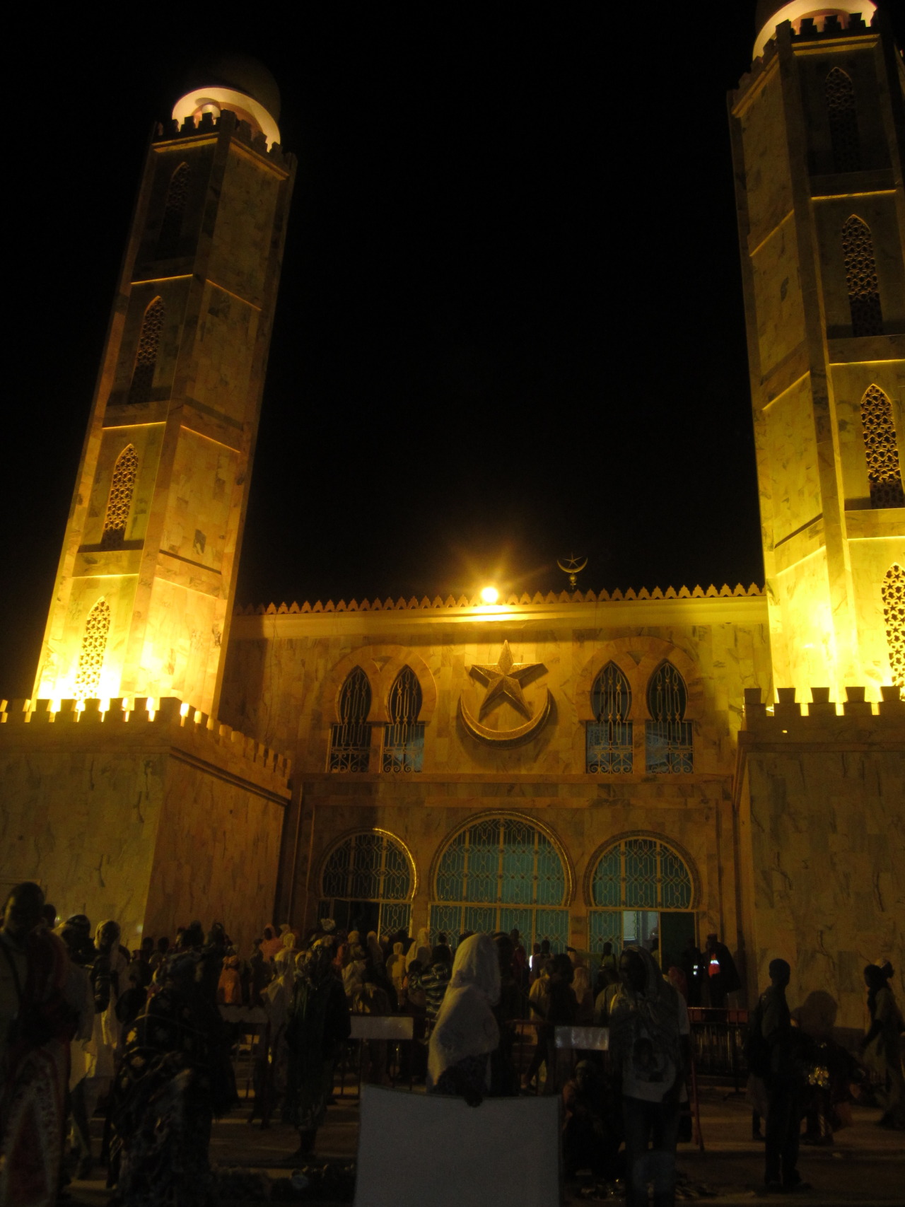 Gamou — Grande Mosquée at night, Tivaouane
