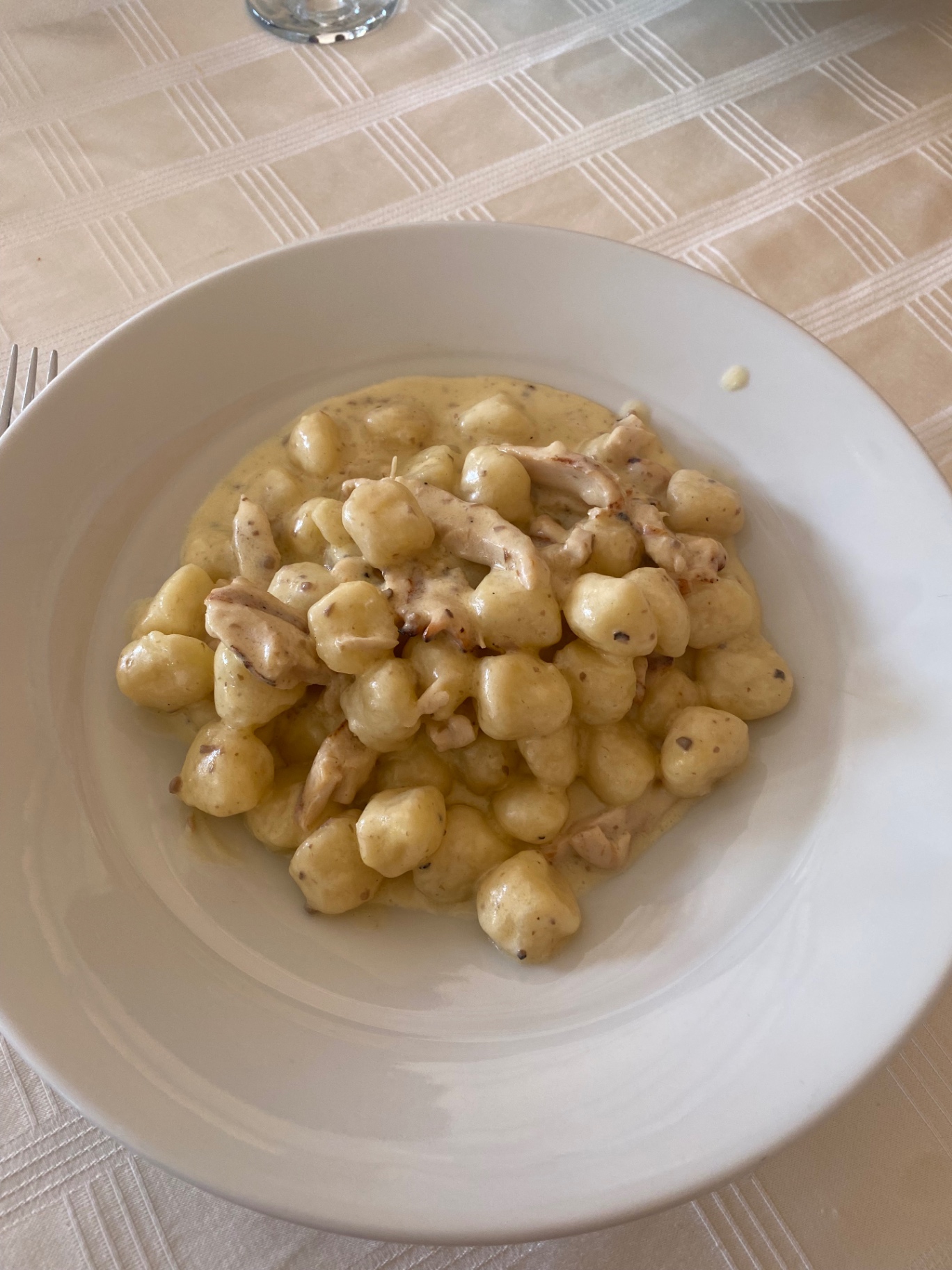 Truffle gnocchi, a slow lunch