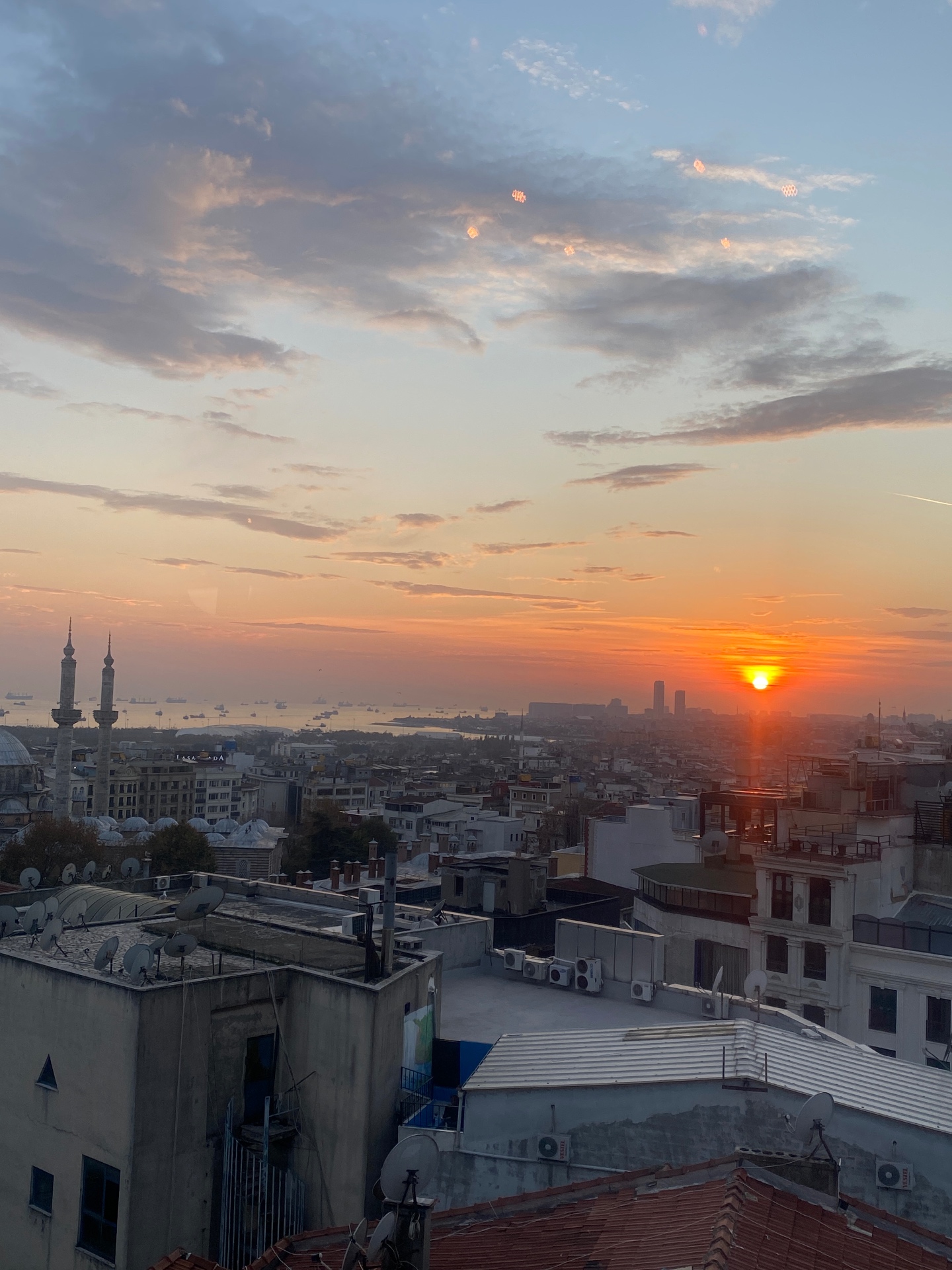 Sunset over the rooftops of Sultanahmet