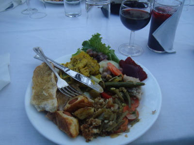 Thanksgiving dinner at the American Embassy in Dakar