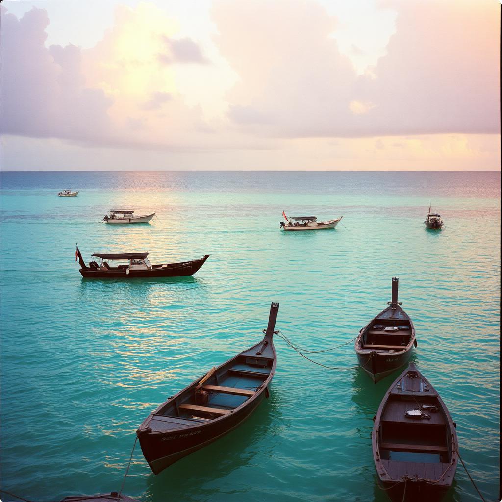 Boats at dawn — Treasure Beach